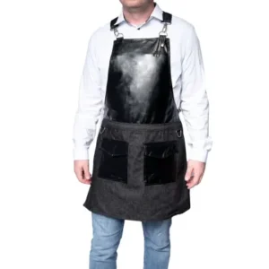 Apron w/ Cross Back Straps – Black