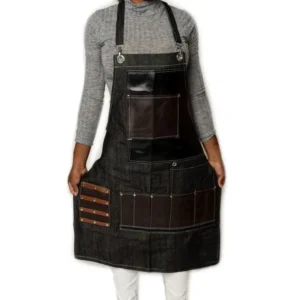 Apron w/ Cross Back Straps – Brown